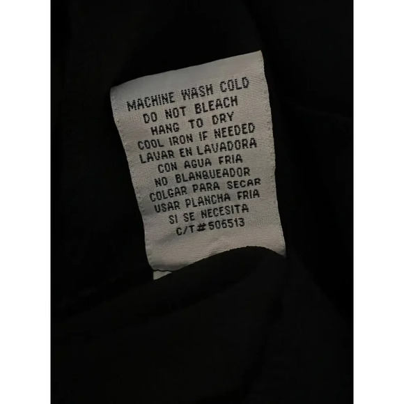 Danny&Nicole 12 Black shear pleatedlong sleeve enamel button front shirt blazer - Picture 9 of 9